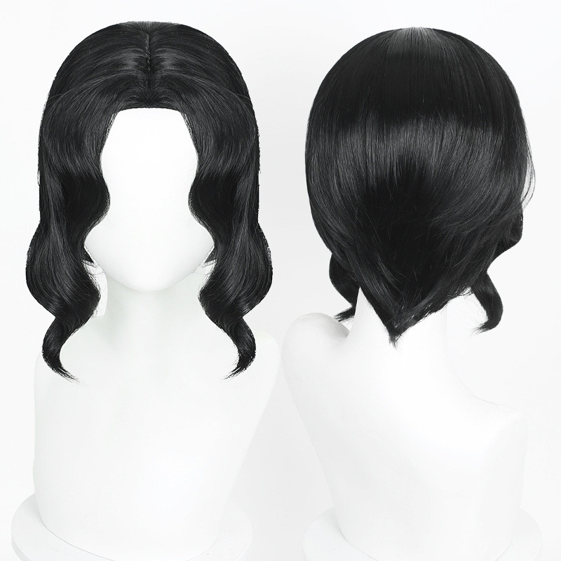 Demon Slayer: Tóc giả cosplay Kibutsuji Muzan, kiểu tóc ngắn gợn sóng