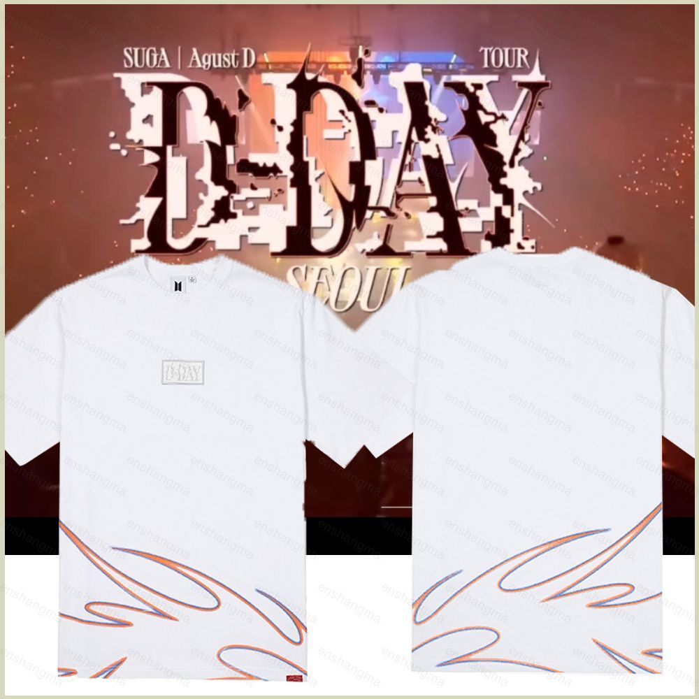 Áo thun cosplay PS2 BTS D-DAY SUGA AGUST D chất liệu 3D, phù hợp mùa hè
