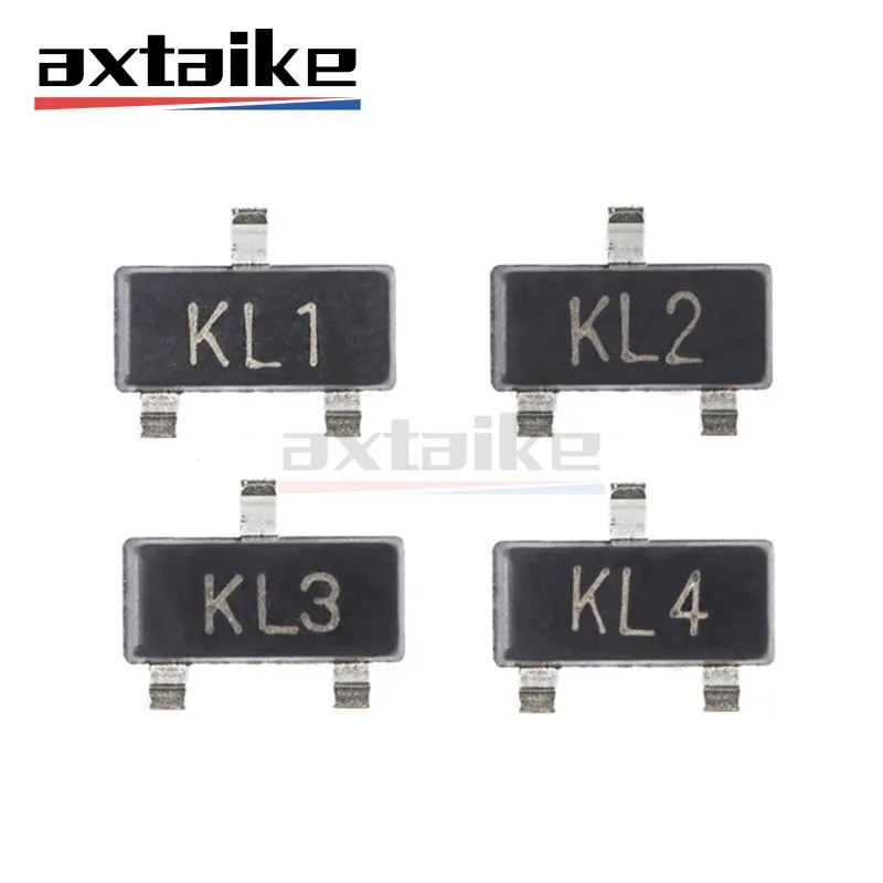 100 CÁI BAT54 BAT54A BAT54C BAT54S KL1 KL2 KL3 KL4 L4W WV3 WW1 WV4 SOT-23 30V 200mA Schottky Diode S