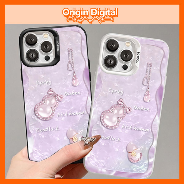 Ốp lưng iPhone Spring Queen Goodluck Rich Woman cho11 12 13 14 15 16 17 Pro Pro Max Plus XS XR XS Ma
