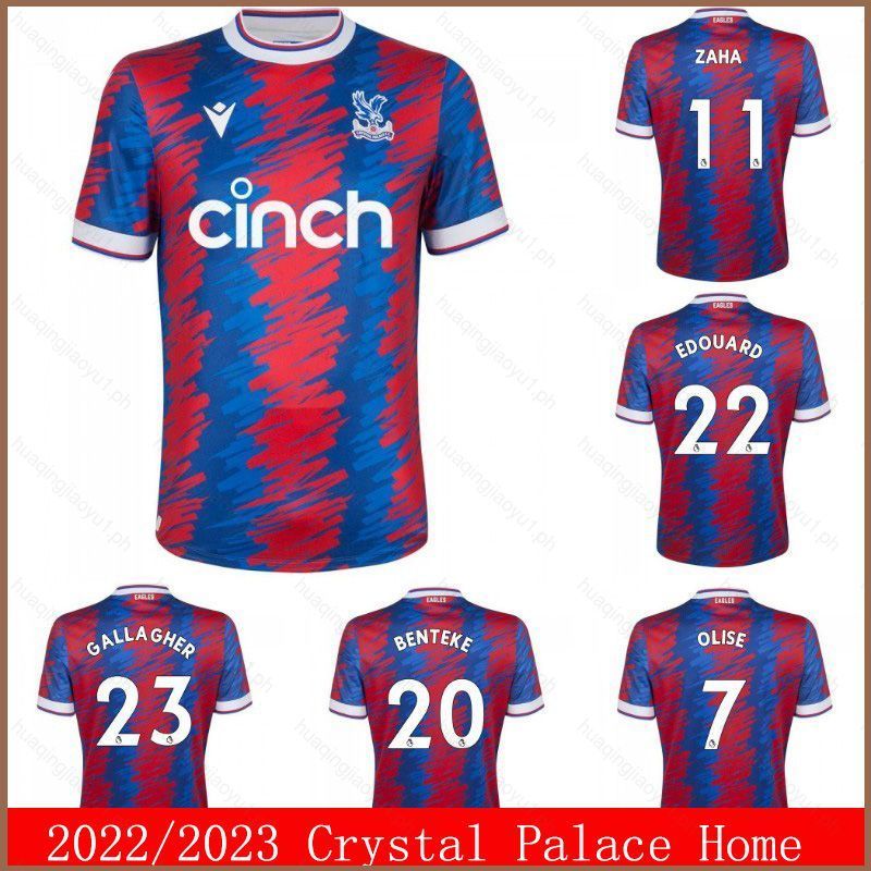 Sân nhà Crystal Palace - Áo bóng đá với hình ảnh các cầu thủ Zaha, Gallagher, Edouard, Benteke và Ol