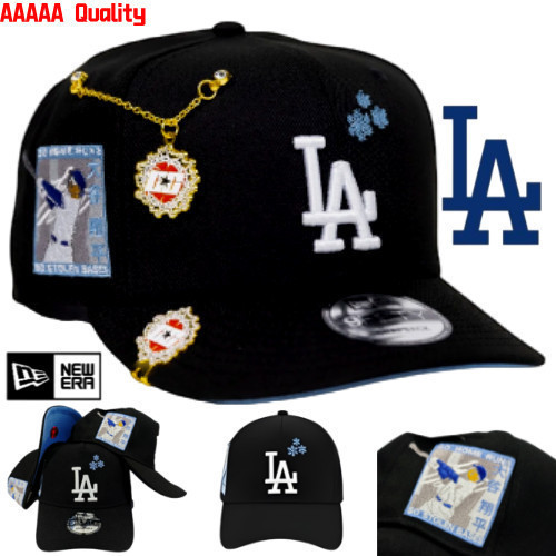MLB Black Los Angeles Dodgers Team Mũ bóng chày đa năng