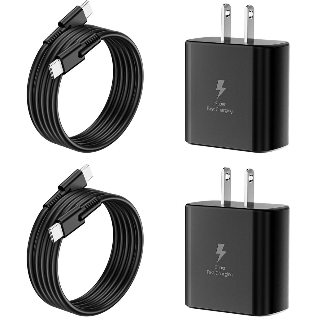 Bộ sạc siêu nhanh 45W USB C, 2 gói Khối sạc điện thoại Android 45W USB-C với cáp sạc 6FT Type C Tươn
