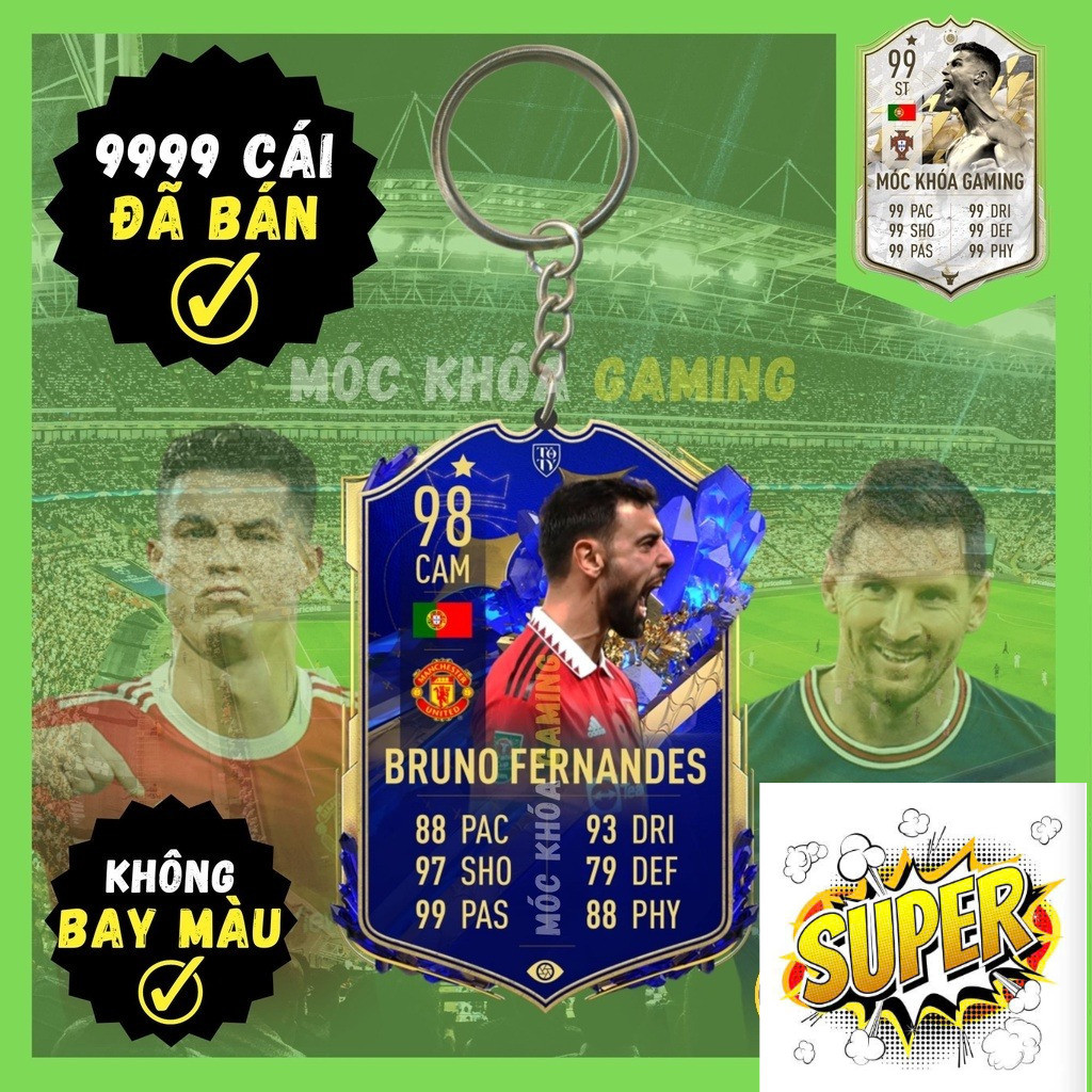 Móc Khóa Bruno Fernandes TOTS 22