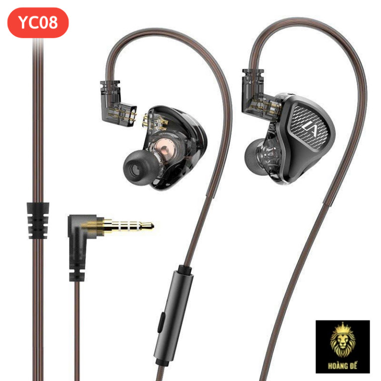 Tai nghe dây đầu tròn Wekome YC08 3.5
