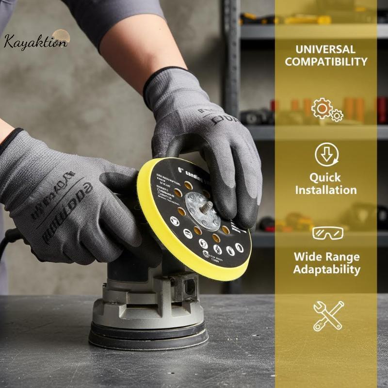 Kayaktion 6 Inch 17 Lỗ Sander Baing Pad Cho Makita BO6030 BO6040 Cho Festool RO1 ES150 ET2 ES / ETS 