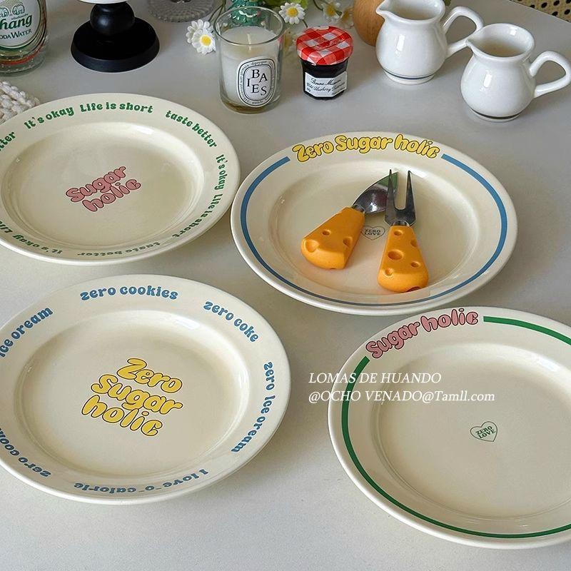 Đĩa Gốm Phong Cách Hàn Quốc Đĩa Ăn Sáng Đĩa Bánh Đĩa Đĩa Dễ Thương Đĩa Pasta Đĩa
