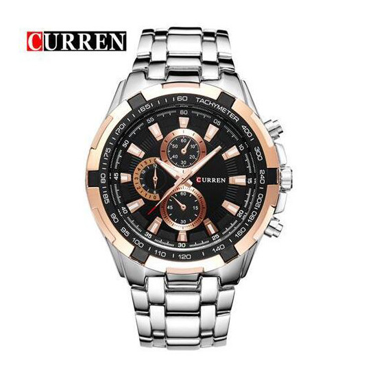 Miễn Phí Vận Chuyển Chính Hãng CURREN CURREN Đồng Hồ Nam Chống Thấm Nước Cao Cấp Đồng Hồ Thạch Anh Đ