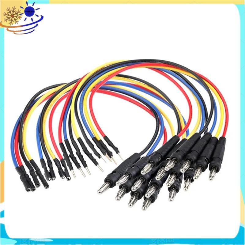 Banana Plug Jumper Wires Kit, 16 chiếc Universal Male-Nữ 4mm Breadboard Jumper Test Leads, Kết nối t