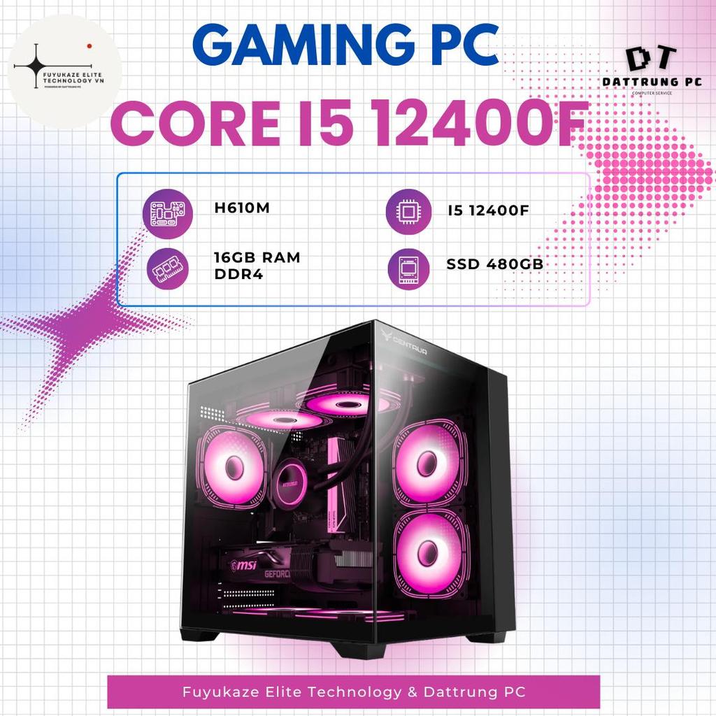 [Fuyukaze Elite Tech] Bộ PC Gaming Intel Core i5-12400F | 6 Nhân 12 Luồng - Sát Thủ Gaming Quốc Dân
