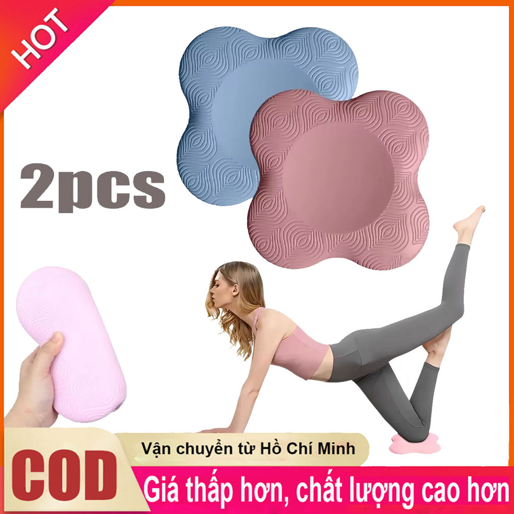 1 cặp Yoga kneeling mat dày phẳng hỗ trợ mat đầu gối pad di động khuôn tay pad yoga mat thể thao thể