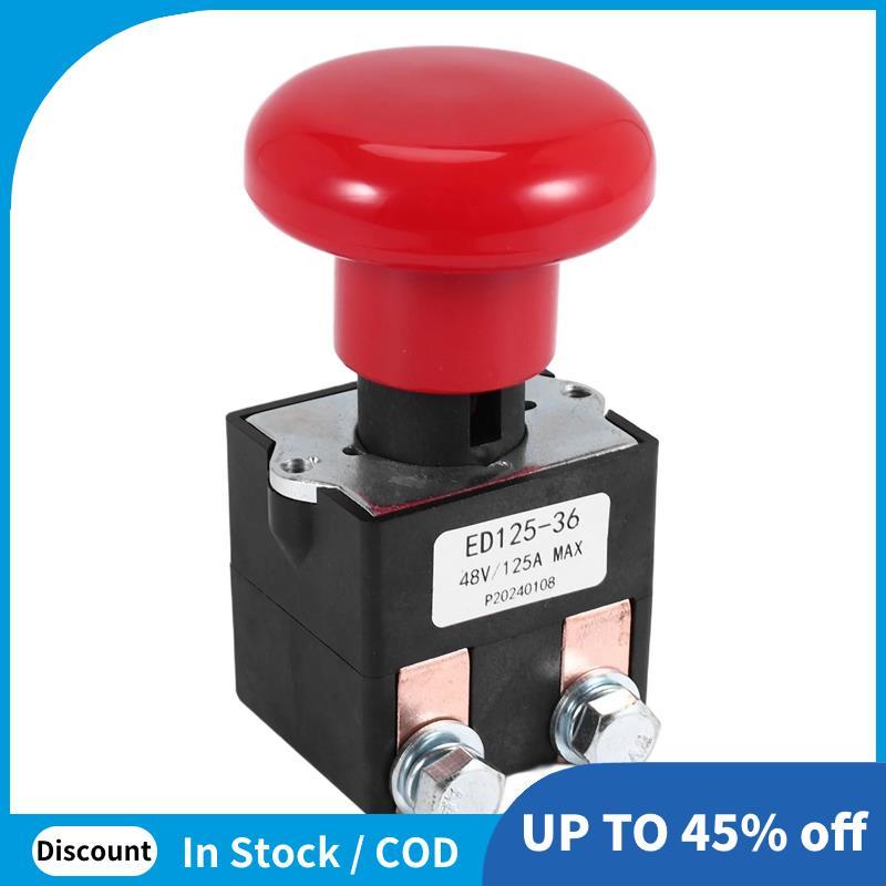 Công tắc dừng ngắt kết nối khẩn cấp ED125-36 48V 125A cho EZ30 E30 D40 EZ40 111551000800 Xe nâng điệ