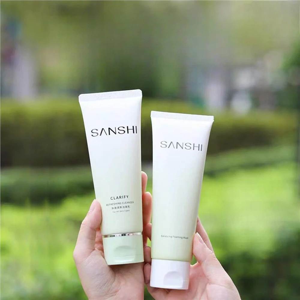 SANSHI Amino Acid Facial Cleanser Mild Moisturizing Foam Refreshing Skin Facial Cleanser