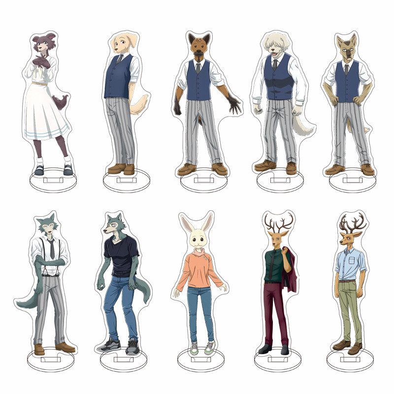 15cm Fun Beastars Character Standing Sign Anime Figure Legoshi Louis Haru Acrylic Stand Model Desk D