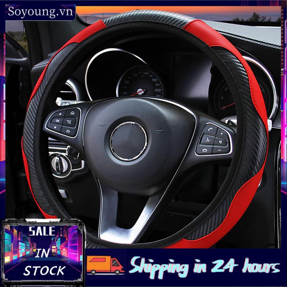 Soyoung Bọc Vô Lăng Soyoung Sợi Carbon Thoải Mái Cho Xe (Đen)