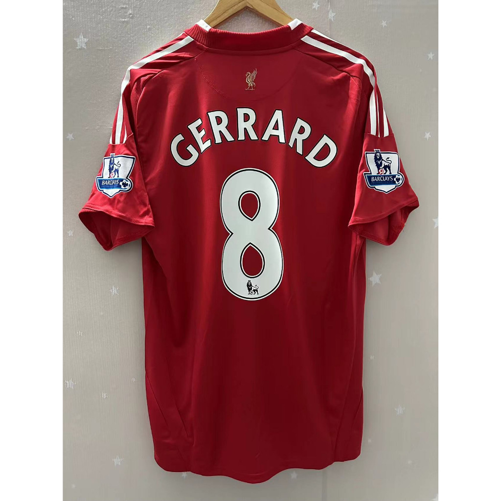 2009-2010 Liverpool FC Home Retro Jersey Torres Gerrard Áo thun