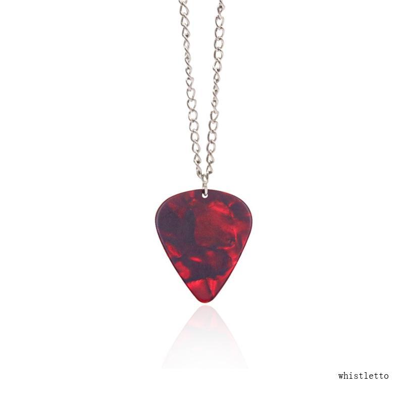 Whi Vòng cổ câu lạc bộ Hellfire độc đáo Eddie Munson Guitar Pick Mặt dây chuyền Vòng cổ