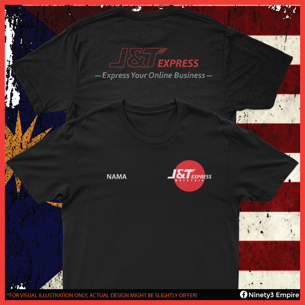 Áo thun cao cấp Baju Kurier Courier Courier J & t Express Áo thun / Áo thun Lalamove Express