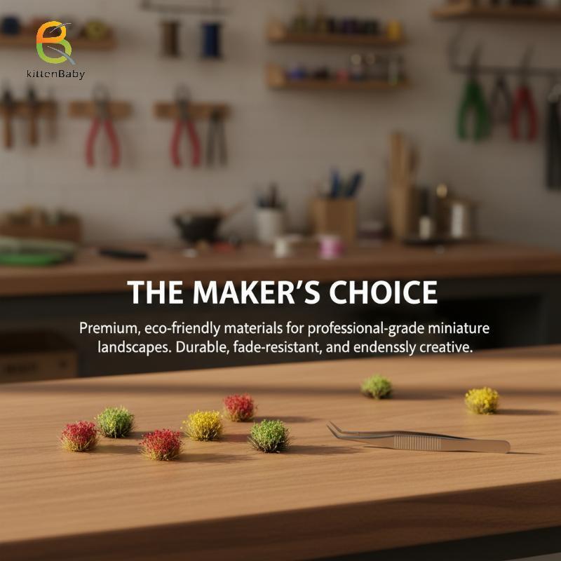 [Baby-t] 32 Cái 8mm Mô phỏng Cụm cỏ Mô hình hoa dại DIY Mini Garden Building Sand Table Scene Bố trí