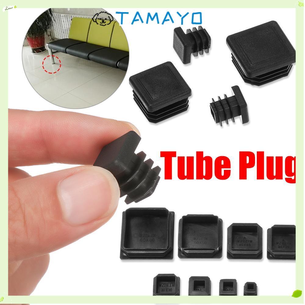 TAMAYO 10 Cái / bộ Trống Cuối Mũ Ghế Chân Mũ Nhựa Vuông Mũ Bảo Vệ