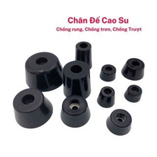 10PCS Chân cao su giảm chấn có long đen kim loại đúc liền dùng cho chân đế loa, máy