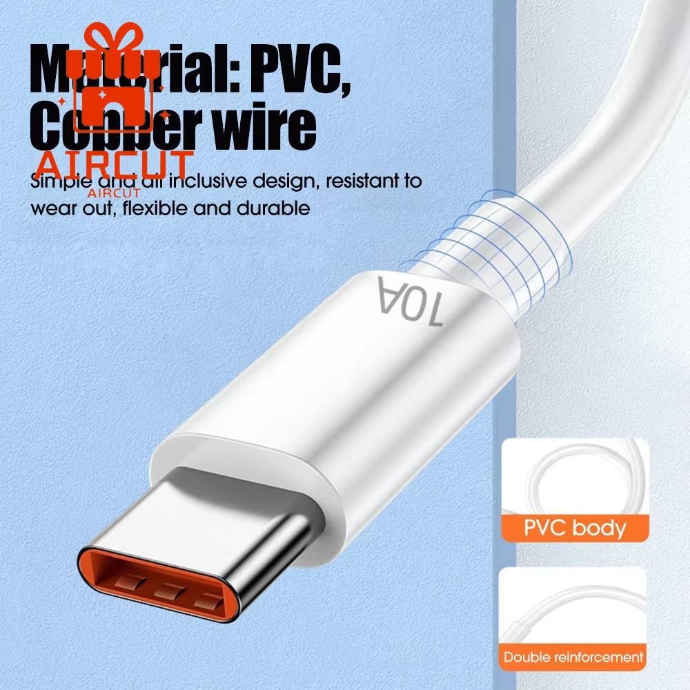 Dây sạc nhanh YANGMING, Cáp 120W 10A 10A Loại C, Cáp sạc USB điện thoại di động Dây cáp dữ liệu USB 