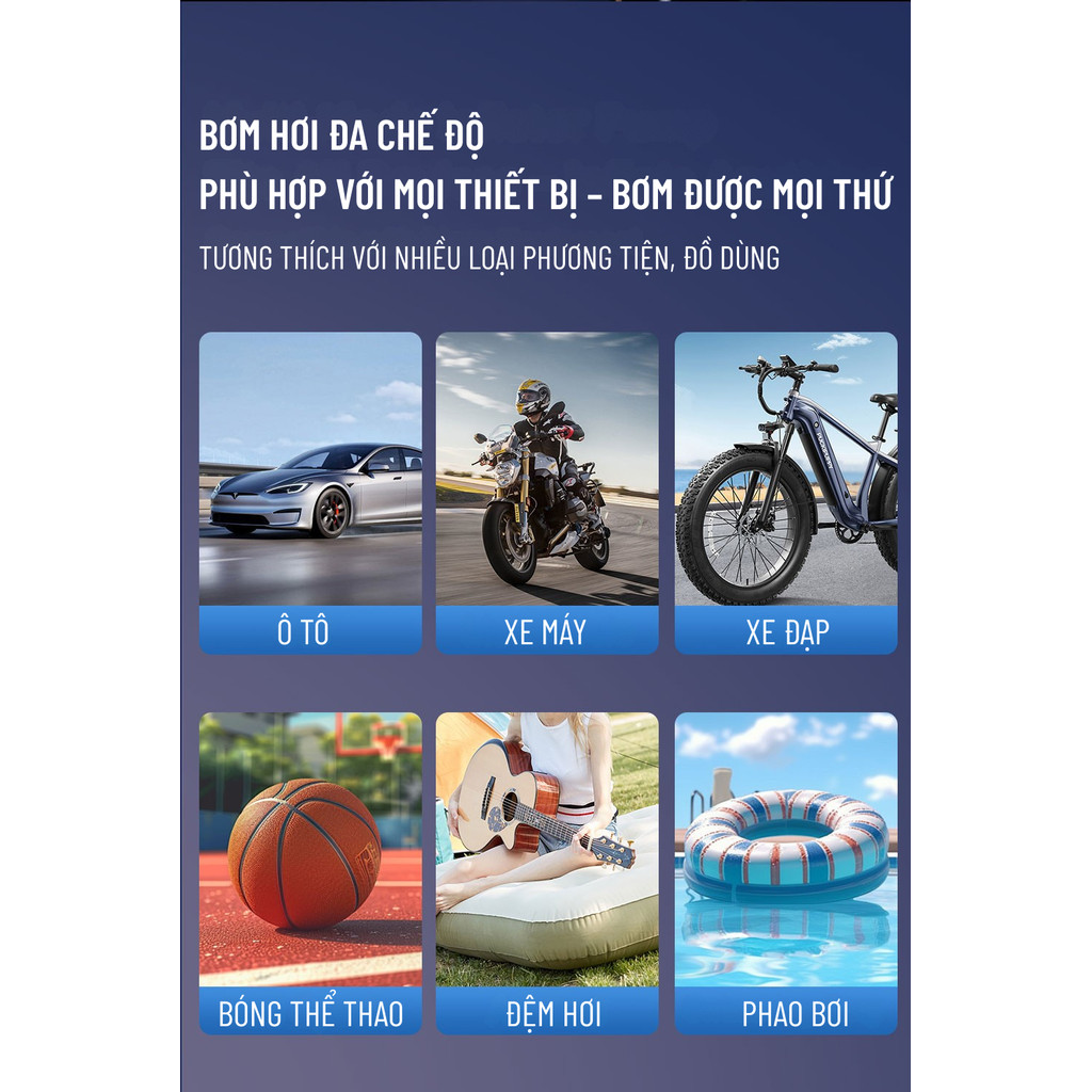 Bơm Xe ô Tô Máy Bơm Không Khí Cầm Tay Máy Bơm Không Khí Cầm Tay Máy Bơm Không Khí ô Tô Không Dây | BigBuy360 - bigbuy360.vn