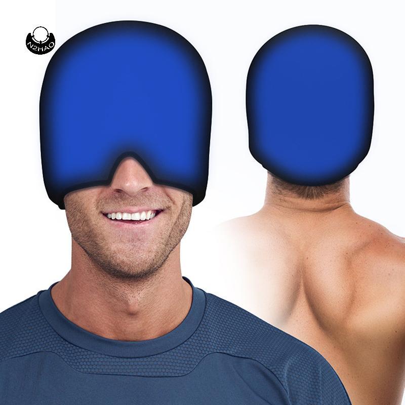 N2HAO Mũ Đội Đầu Giảm Đau Migraine Gel Ice Cap Coldpress Trị Liệu Mũ Băng Đầu Quấn Gói Mặt nạ Mắt Để