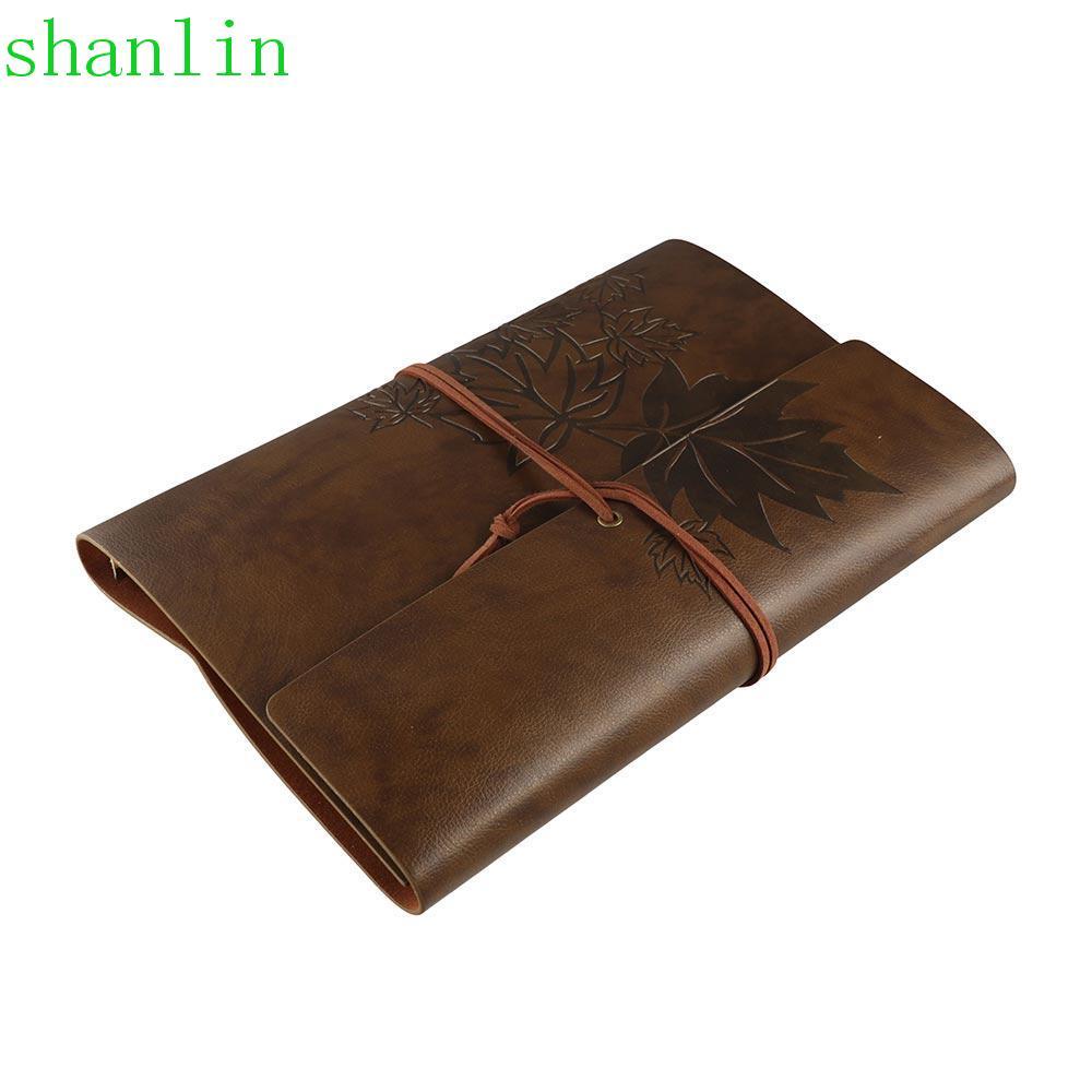 SHANLIN Travelers Vintage Notebook, A7 / A6 / A5 Da PU PU Kraft Notebook, Loose-leaf Notebook Notepa