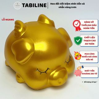 Heo đất ống tiết kiệm tiền lỗ ngang cánh tiên thiền thần vàng đồng 2 LD20 - TABILINE