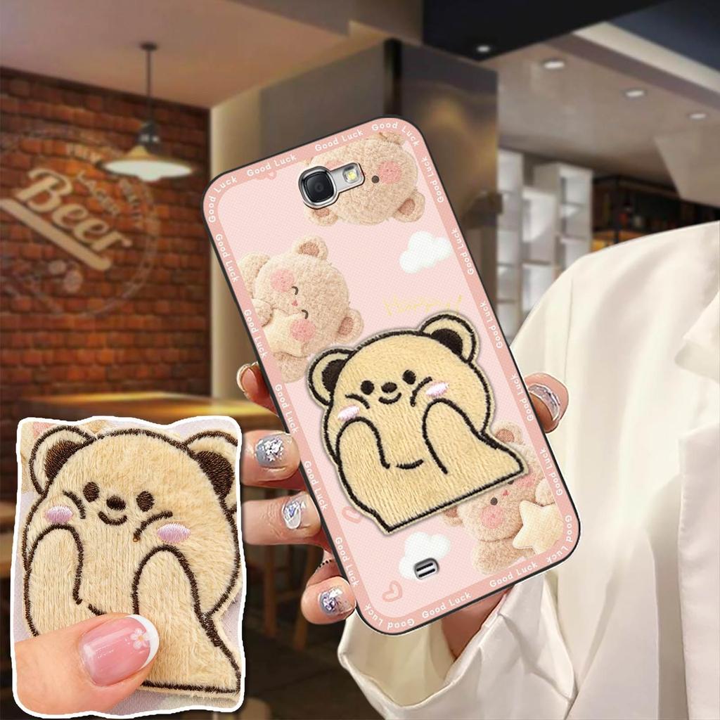 Miếng Dán Vải Ốp lưng Cho Samsung Galaxy Note2 / N7100 Full Bọc Thêu Thiết Kế Thời Trang Bảo Vệ Dễ T