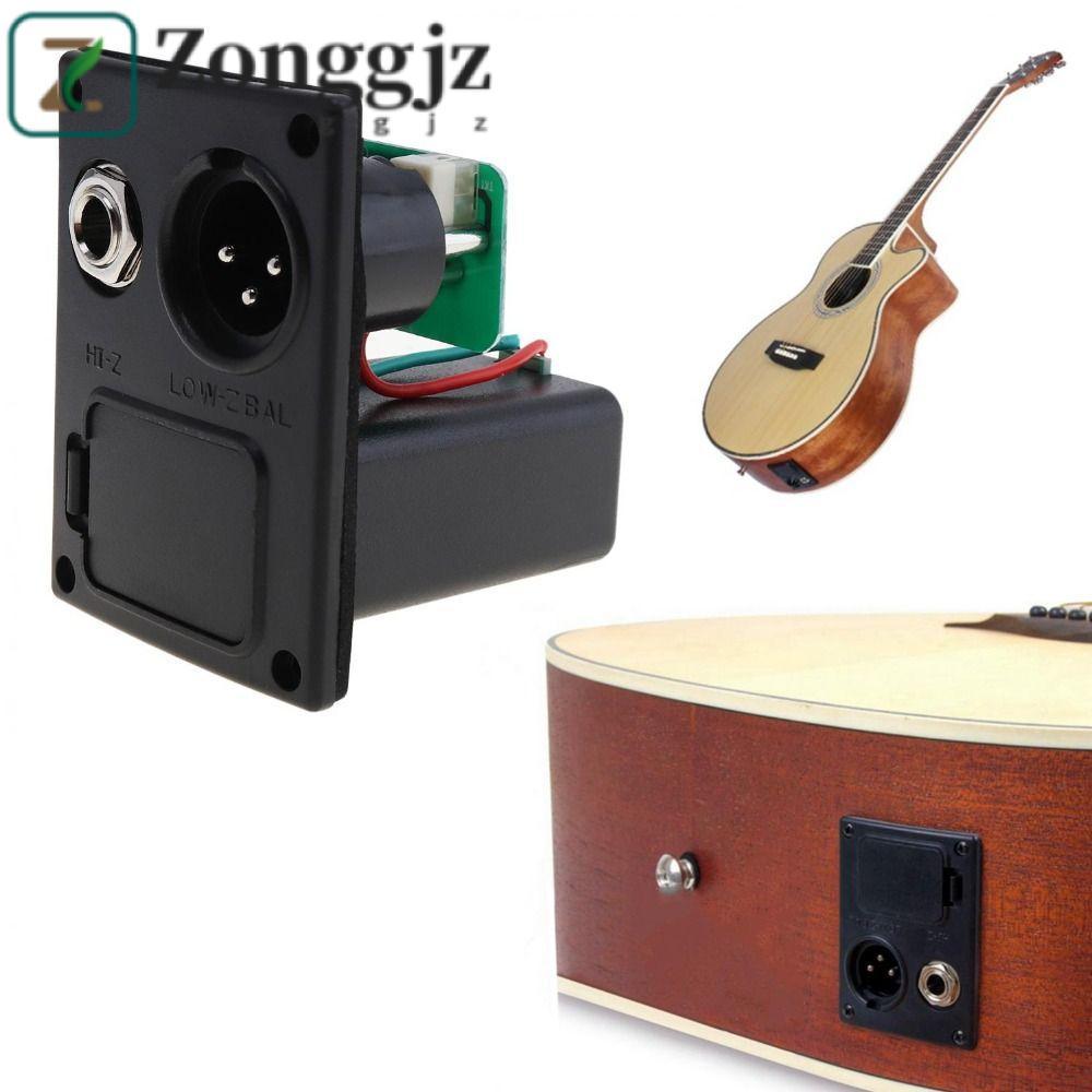 ZONGGJZ Band Acoustic Guitar Preamp, EQ Equalizer 5 Band Guitar Tuner System, Bộ khuếch đại Điều khi