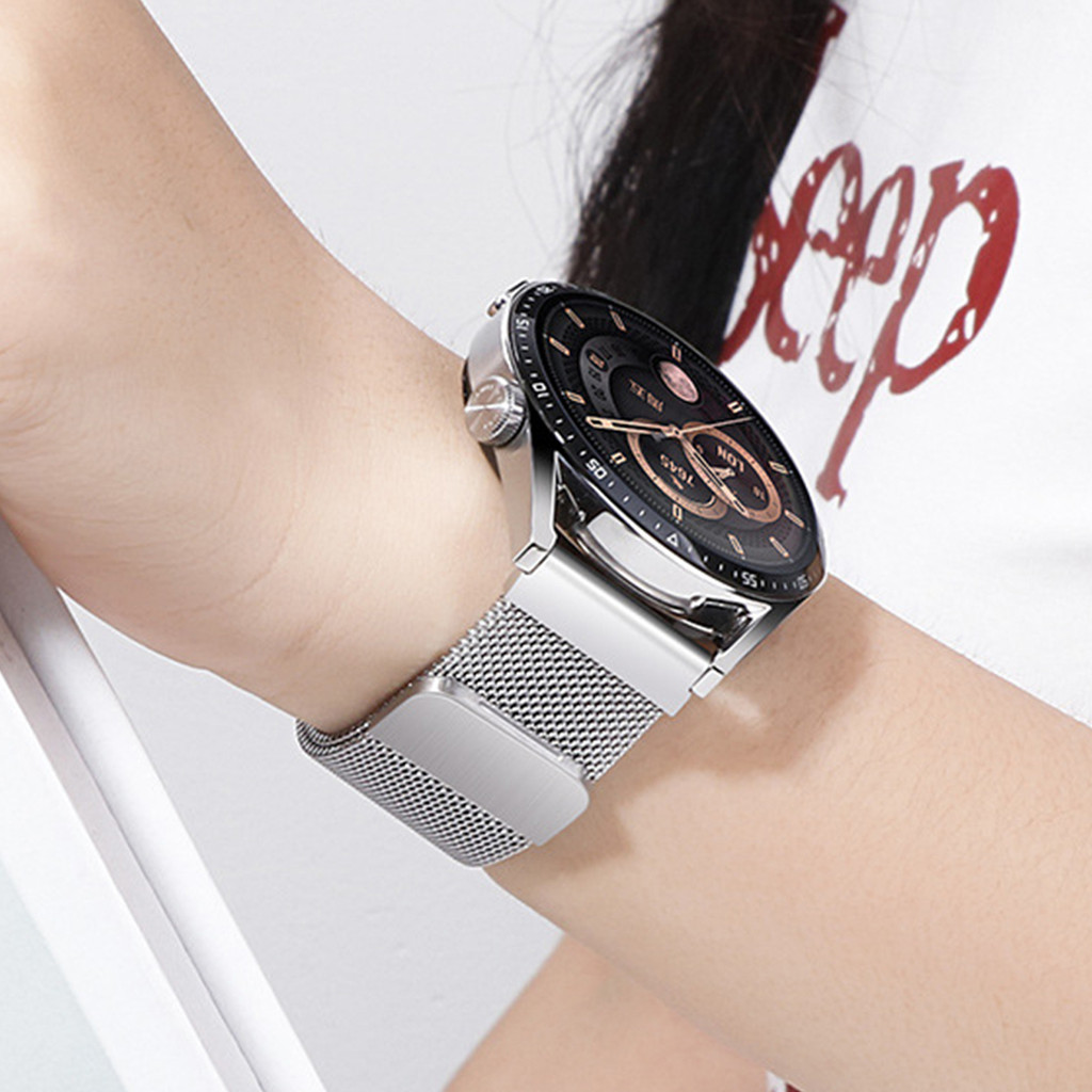 22mm 20mm 18mm Máy ép thép không gỉ siêu mỏng Dây đeo phát hành nhanh Dây đeo vòng từ tính cho Garmi