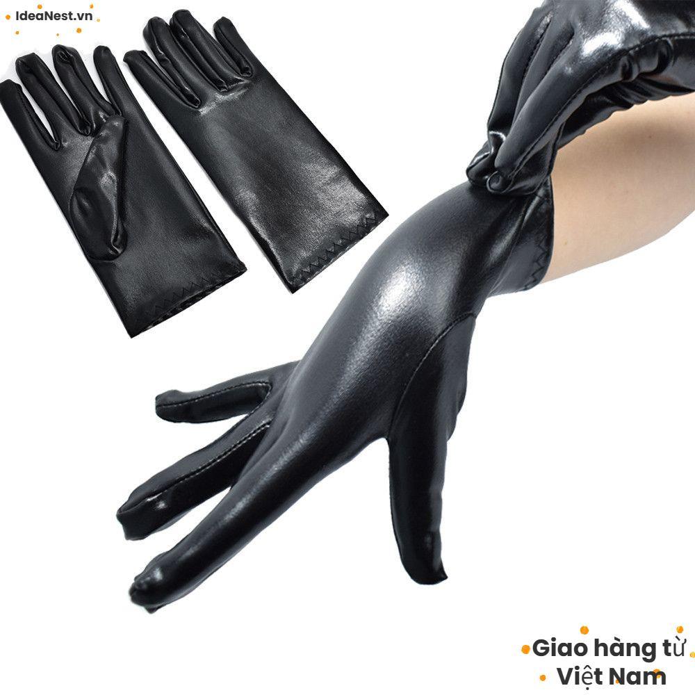 [COD] Găng tay đen IDEANEST Gothic Hip-Hop Dance Gothic Punk Dress Up