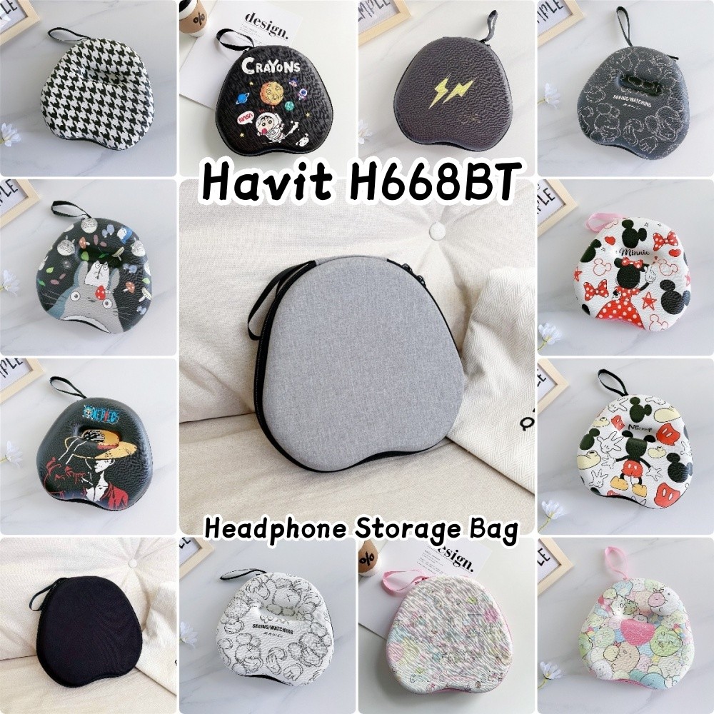 [Sẵn sàng] Dành cho hộp đựng tai nghe Havit H668BT Túi đựng tai nghe họa tiết hoạt hình dễ thương Hộ