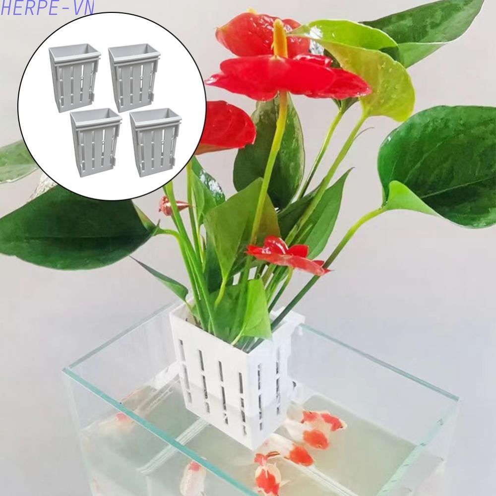 [HERPEVN]4Pcs For Fish Tank Plant Holder for Aquascaping Ideal for Various Aquatic Plants[Ready stoc