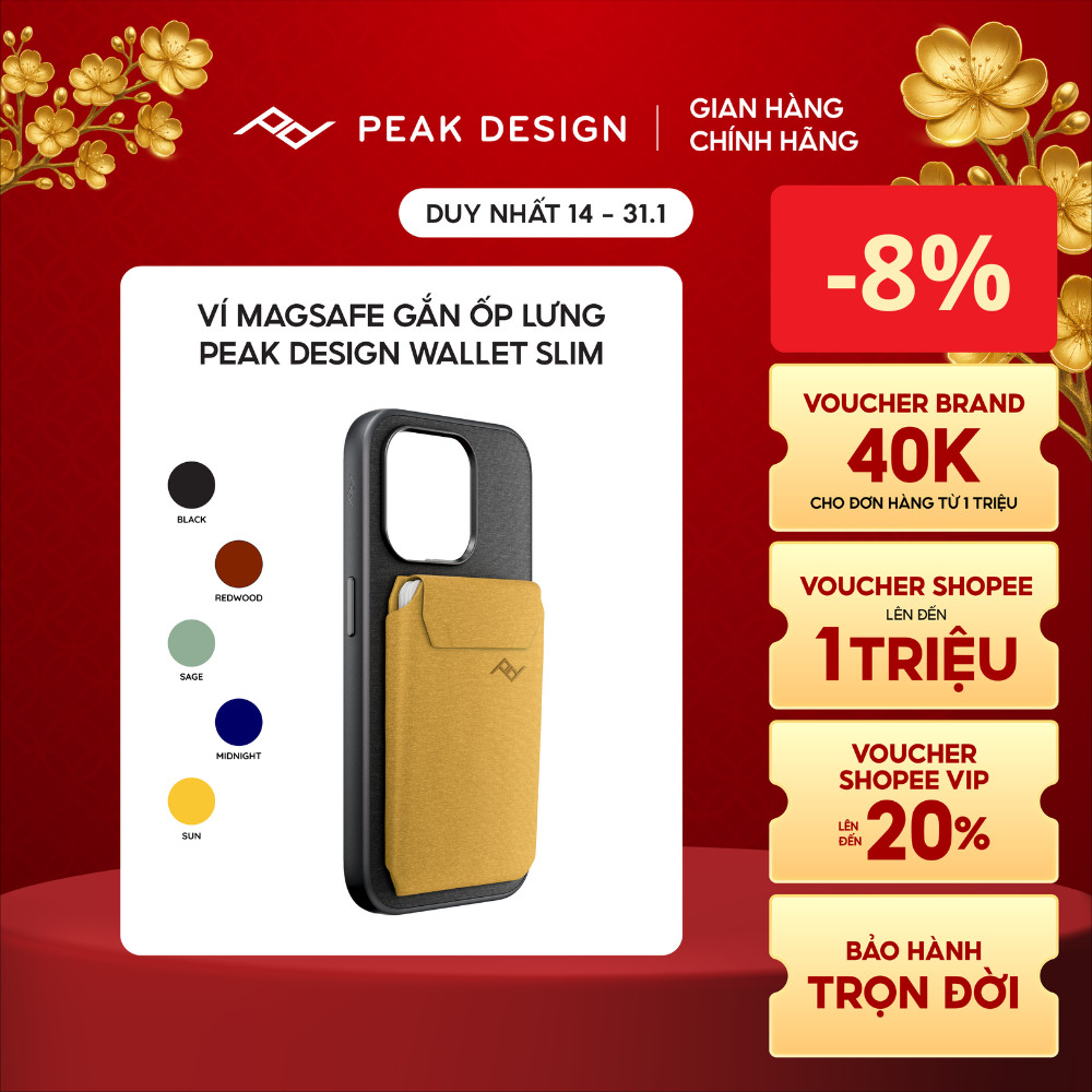 Ví MagSafe Gắn Ốp Lưng Peak Design Wallet Slim