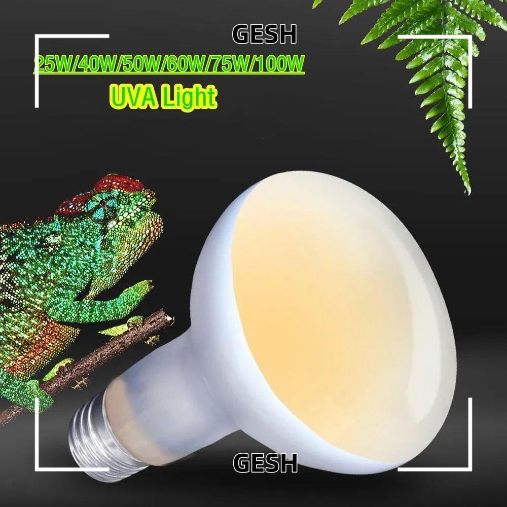 Bóng đèn sưởi bò sát GESH, Đèn nắng mô phỏng 220V Đèn sưởi bò sát, Bóng đèn sưởi ấm thú cưng Bóng đè