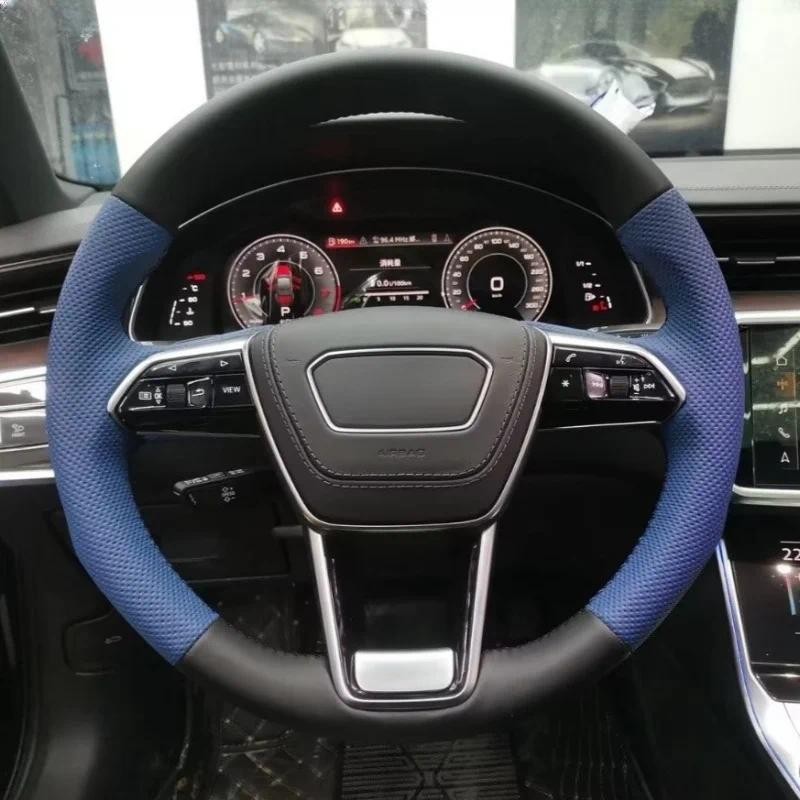 Da Thật Chính Hãng Ô Tô Vô Lăng Dành Cho Xe Audi A4 Allroad Q3 Q5 SQ5 Sportback Q7 SQ7 Tay Cầm Bao N