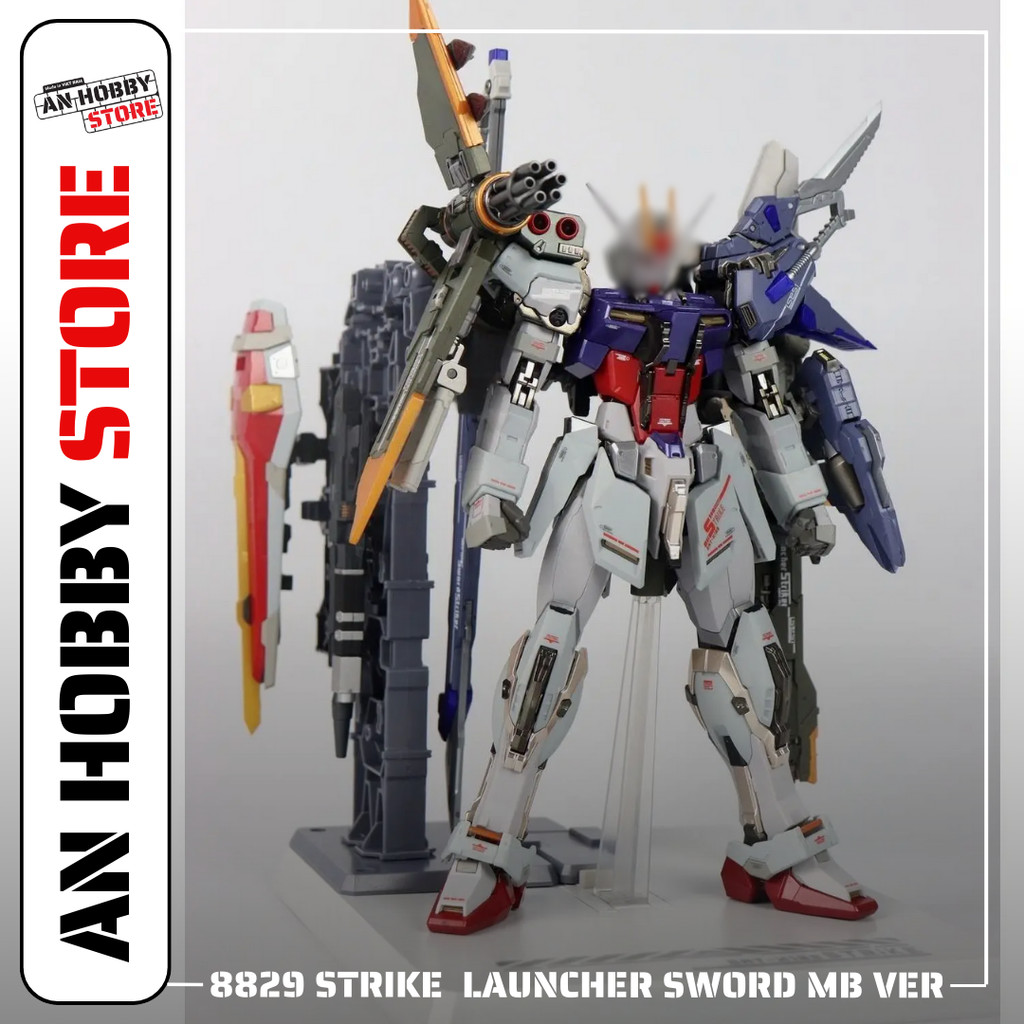 [HÀNG SẴN] Mô hình lắp ráp 8829 Strike Launcher + Sword ver MB (tặng kèm base, Decal nước)