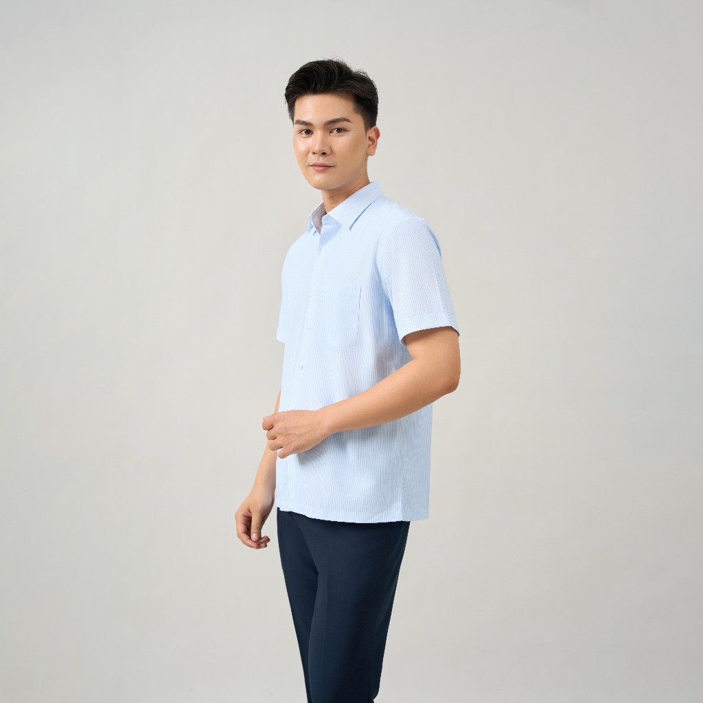 Áo Sơ mi nam cộc tay May 10 form RegularFit mã 010124089GB AD155