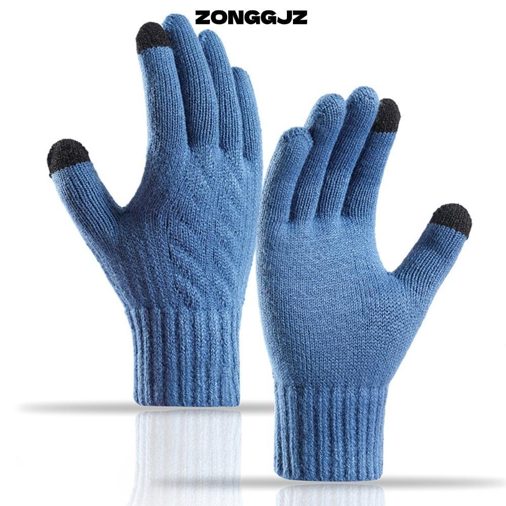 Găng Tay ЗONGGJZ Winter Knit Gloves - Full-Fingered, Touchscreen Compatible, Warm Driving Gloves