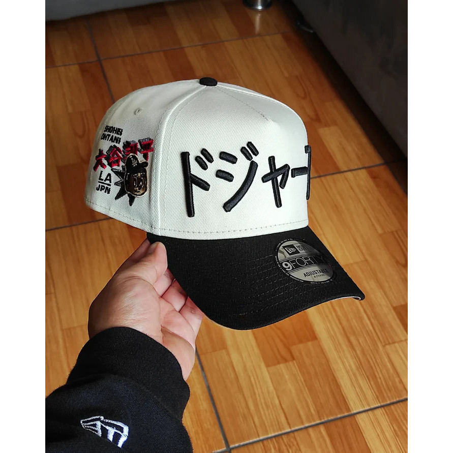 Mũ Bóng Chày 9Forty A-Frame Snapback Chrome Đen Hai Tone Edtion - Logo Shohei Ohtani Los Angeles Dod