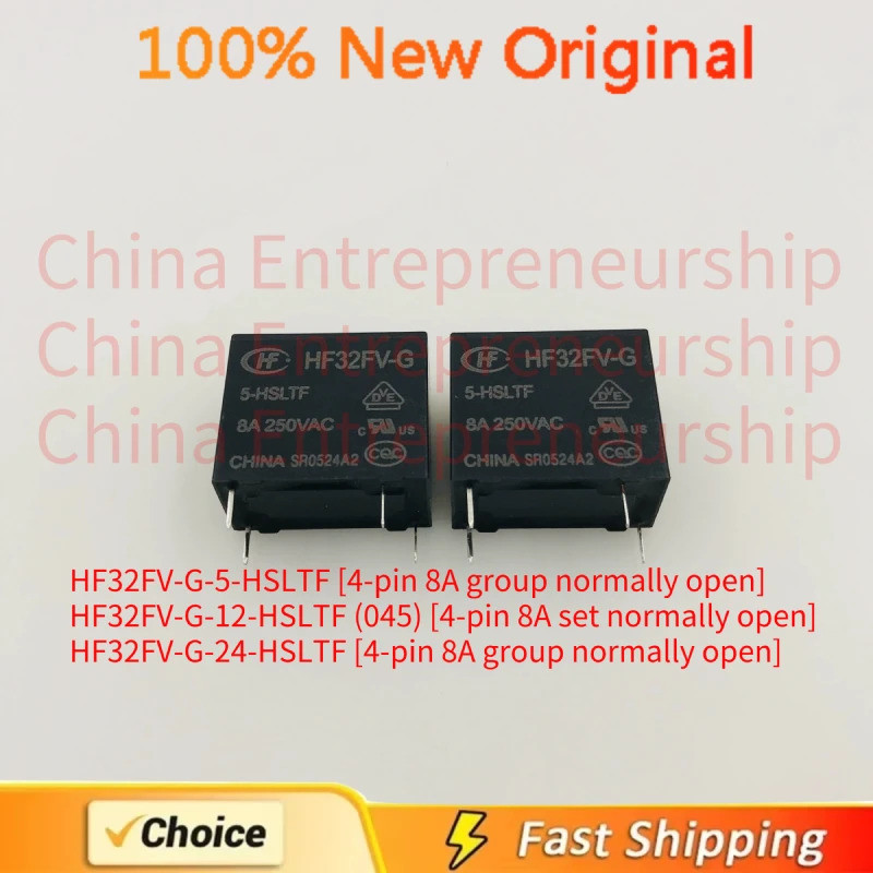 5 CÁI HF32FV-G-5-HSLTF 12-HSLTF (045) 24 HSLTF 4 chân 8A nhóm thường mở rơle Giao hàng nhanh