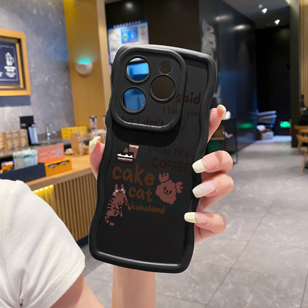 Tương thích với ITEL A70 A60 S23 Plus P40 A04 Kaws Coffe Wave Case Chống rơi XBL