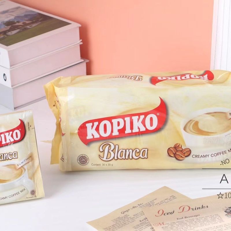 Philippines Nhập Khẩu KOPIKO KOPIKO Blanca Cream Coffee Fragrant Instant 30g * 30 Gói 1.23,99