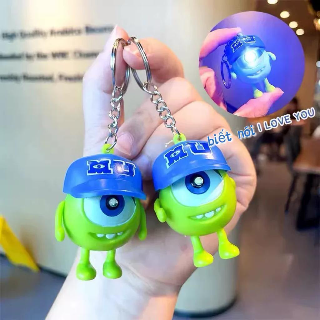 Đồ chơi mắt to biết nói 'I love you' và phát sáng, móc khóa cho cặp đôi