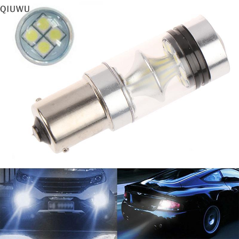 QIUWU White P21W BA15s 1156 Đèn LED Canbus Baup Đảo chiều.