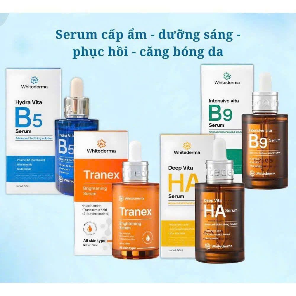 [Công Ty] Serum cấp ẩm, trẻ hóa, phục hồi da Whitederma B5 - HA - B9 - Tranex 50ml