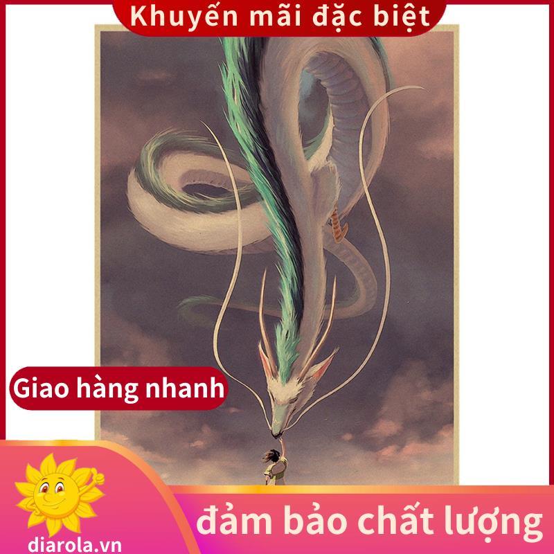 Tranh tròn Trang trí nội thất DIY Tranh tương tác giữa cha mẹ và con cái Ogino Spirited Away. diarol
